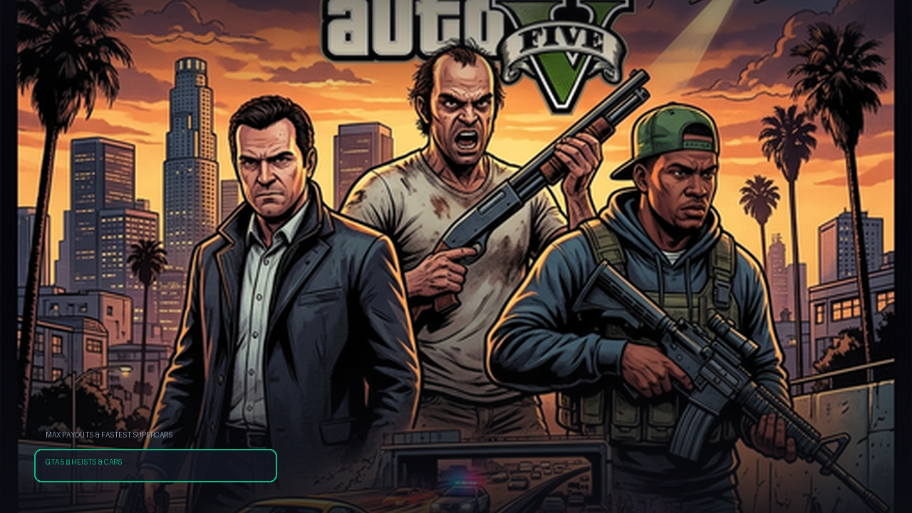 GTA 5 Story Mode Heists Blueprint: The Big Score, Crew Choices & Fastest Supercars Ranked